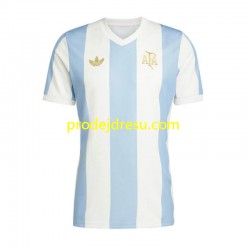 Argentina Dresy Fotbal 50 Anniversary Muž Domácí Krátký rukáv