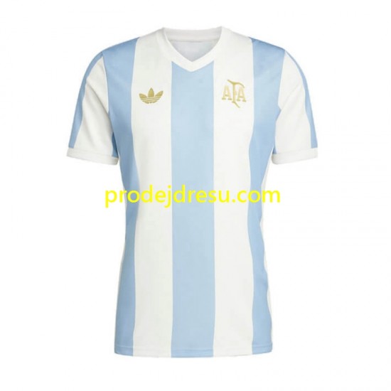 Argentina Dresy Fotbal 50 Anniversary Muž Domácí Krátký rukáv