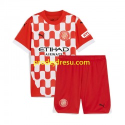 Dresy Fotbal Girona Dětský Domácí 2024-2025 Krátký rukáv