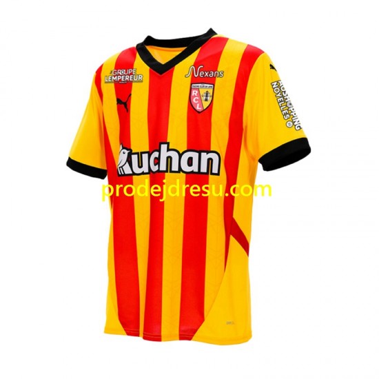 RC Lens Dresy Fotbal Muž Domácí 2024-2025 Krátký rukáv