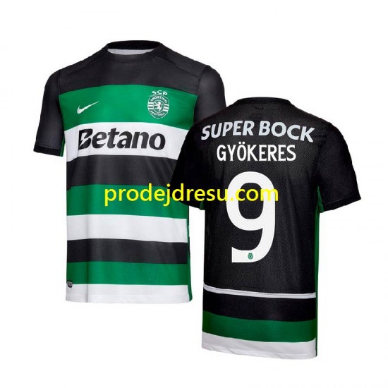 Sporting CP Dresy Fotbal Gyokeres 9 Muž Domácí 2024-2025 Krátký rukáv