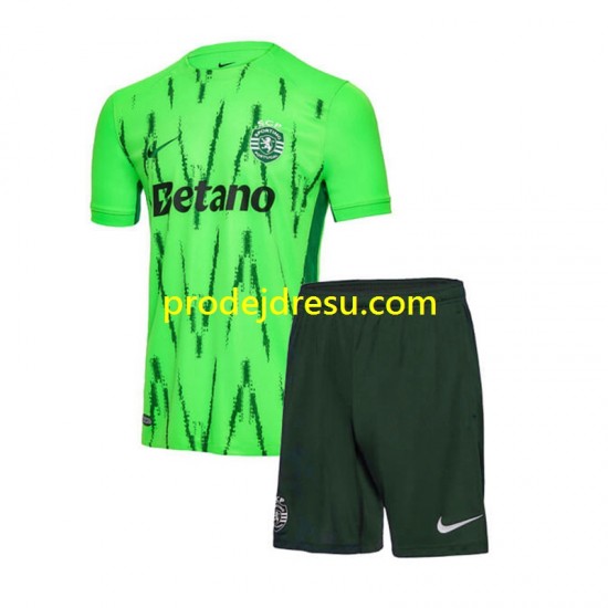 Sporting CP Dresy Fotbal Dětský Alternativní 2024-2025 Krátký rukáv