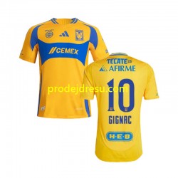 Tigres UANL Dresy Fotbal Gignac 10 Muž Domácí 2024-2025 Krátký rukáv