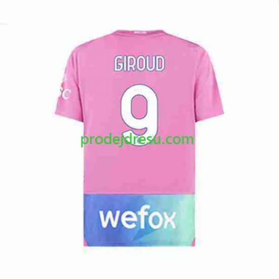 AC Milán Dresy Fotbal Olivier Giroud 9 Muž Alternativní 2023-2024 Krátký rukáv