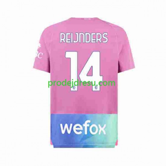 AC Milán Dresy Fotbal Tijjani Reijnders 14 Muž Alternativní 2023-2024 Krátký rukáv