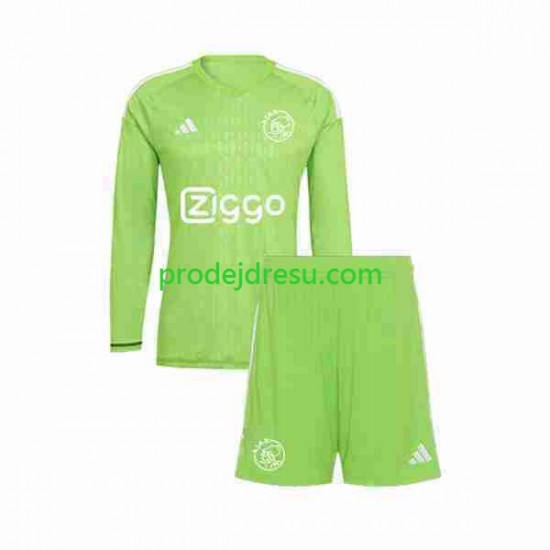 AFC Ajax Dresy Fotbal Brankářské Dětský Domácí 2023-2024 Dlouhý rukáv