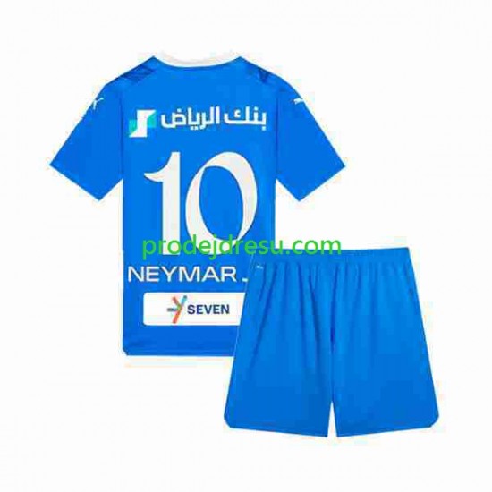 Dresy Fotbal Al Hilal Neymar JR 10 Dětský Domácí 2023-2024 Krátký rukáv