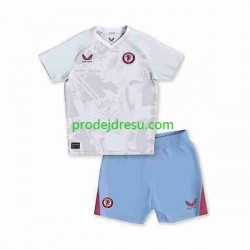 Aston Villa Dresy Fotbal Dětský Venkovní 2023-2024 Krátký rukáv