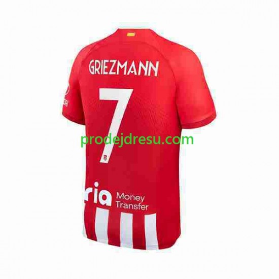 Atlético Madrid Dresy Fotbal 2 Antoine Griezmann 7 Muž Domácí 2023-2024 Krátký rukáv