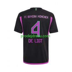 FC Bayern Mnichov Dresy Fotbal Matthijs de Ligt 4 Muž Venkovní 2023-2024 Krátký rukáv