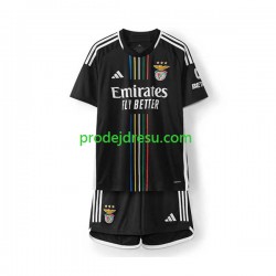Benfica Dresy Fotbal Dětský Venkovní 2023-2024 Krátký rukáv