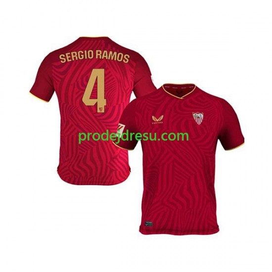 Sevilla FC Dresy Fotbal Sergio Ramos 4 Muž Venkovní 2023-2024 Krátký rukáv