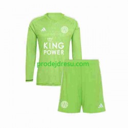 Leicester City Dresy Fotbal Brankářské Dětský Venkovní 2023-2024 Dlouhý rukáv