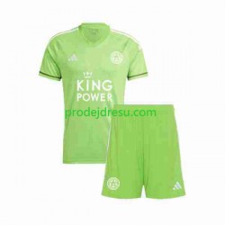 Leicester City Dresy Fotbal Brankářské Dětský Venkovní 2023-2024 Krátký rukáv