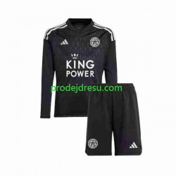 Leicester City Dresy Fotbal Brankářské Dětský Alternativní 2023-2024 Dlouhý rukáv