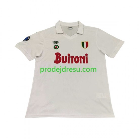 SSC Neapol Dresy Fotbal 1987 1988 Retro Muž Venkovní Krátký rukáv