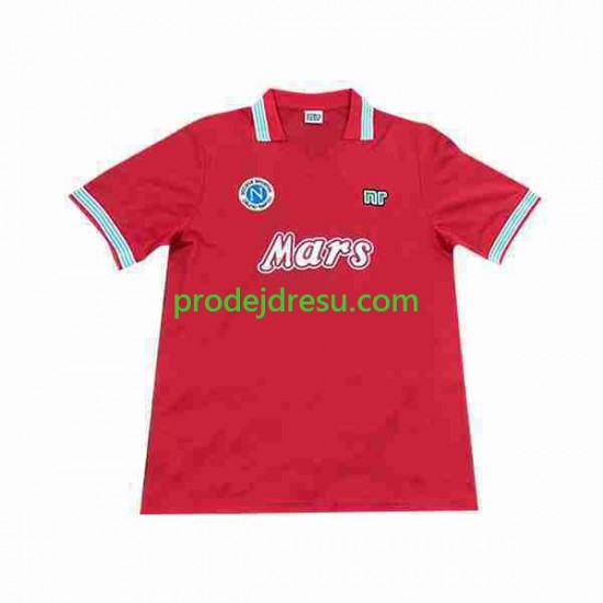SSC Neapol Dresy Fotbal 1988 1989 Retro Muž Alternativní Krátký rukáv