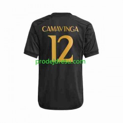 Real Madrid Dresy Fotbal Eduardo Camavinga 12 Muž Alternativní 2023-2024 Krátký rukáv