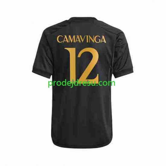 Real Madrid Dresy Fotbal Eduardo Camavinga 12 Muž Alternativní 2023-2024 Krátký rukáv
