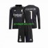 Real Madrid Dresy Fotbal Thibaut Courtois 1 Brankářské Dětský Venkovní 2023-2024 Dlouhý rukáv