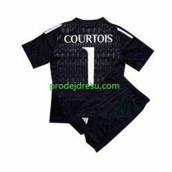 Real Madrid Dresy Fotbal Thibaut Courtois 1 Brankářské Dětský Venkovní 2023-2024 Krátký rukáv