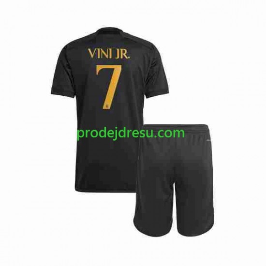 Real Madrid Dresy Fotbal Vini Jr 7 Dětský Alternativní 2023-2024 Krátký rukáv