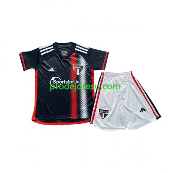 Sao Paulo Dresy Fotbal Dětský Alternativní 2023-2024 Krátký rukáv