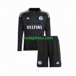 Dresy Fotbal Schalke 04 Brankářské Dětský Venkovní 2023-2024 Dlouhý rukáv