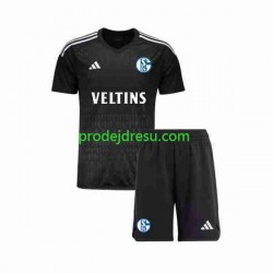 Dresy Fotbal Schalke 04 Brankářské Dětský Venkovní 2023-2024 Krátký rukáv