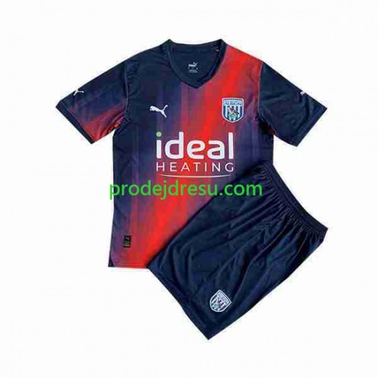 West Bromwich Albion Dresy Fotbal Dětský Alternativní 2023-2024 Krátký rukáv