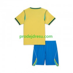Brazílie Dresy Fotbal Dětský Domácí World Cup 2026 Krátký rukáv