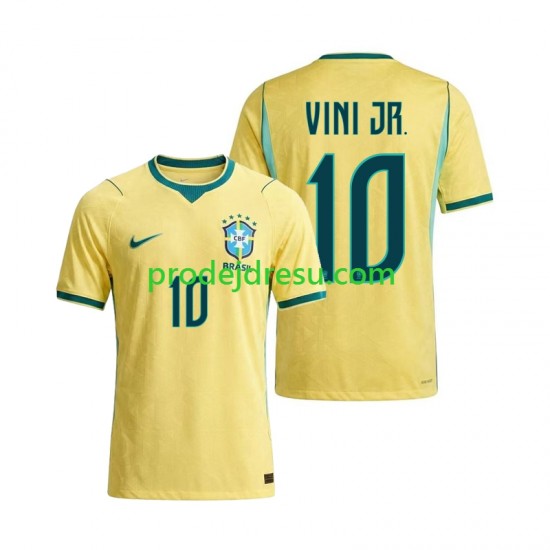 Brazílie Dresy Fotbal Vinicius Junior 10 Muž Domácí World Cup 2026 Krátký rukáv