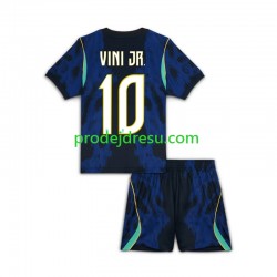 Brazílie Dresy Fotbal Vinicius Junior 10 Dětský Venkovní World Cup 2026 Krátký rukáv