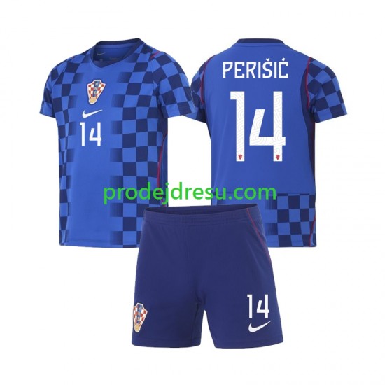 Chorvatsko Dresy Fotbal Ivan Perisic 14 Dětský Venkovní World Cup 2026 Krátký rukáv
