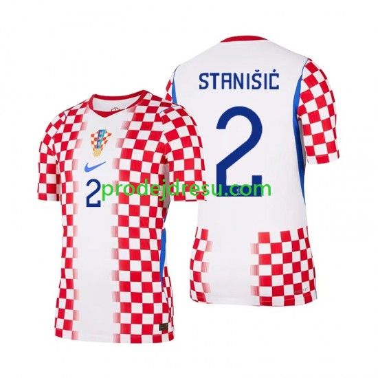 Chorvatsko Dresy Fotbal Josip Stanisic 2 Muž Domácí World Cup 2026 Krátký rukáv