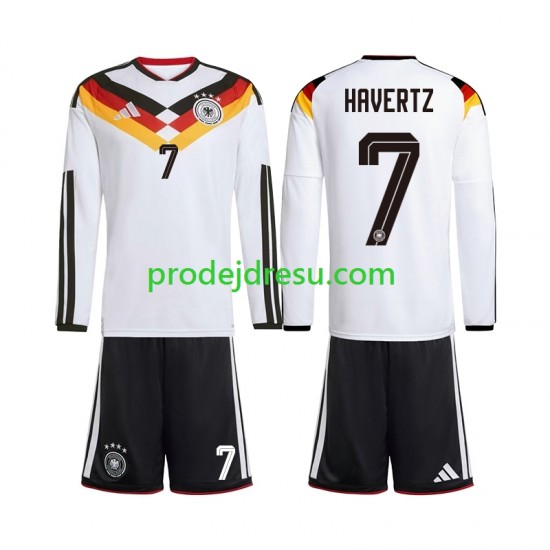 Německo Dresy Fotbal Kai Havertz 7 Dětský Domácí World Cup 2026 Dlouhý rukáv