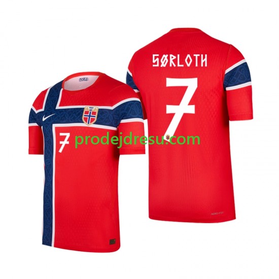 Norsko Dresy Fotbal Alexander Sorloth 7 Muž Domácí World Cup 2026 Krátký rukáv