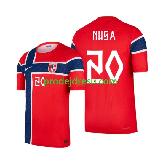Norsko Dresy Fotbal Antonio nusa 20 Muž Domácí World Cup 2026 Krátký rukáv