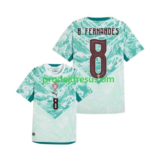 Portugalsko Dresy Fotbal Bruno Fernandes 8 Muž Venkovní World Cup 2026 Krátký rukáv