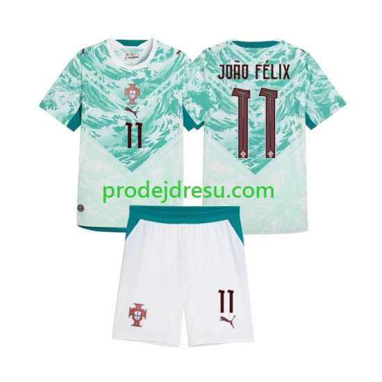 Portugalsko Dresy Fotbal Joao Felix 11 Dětský Venkovní 2026 2027 Krátký rukáv