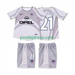 AC Milán Dresy Fotbal RONALDINHO 21 2001 Retro Dětský Venkovní 2002 Krátký rukáv