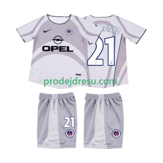 AC Milán Dresy Fotbal RONALDINHO 21 2001 Retro Dětský Venkovní 2002 Krátký rukáv