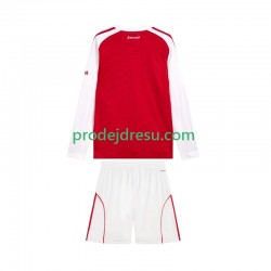 Arsenal Dresy Fotbal Dětský Domácí 2025-2026 Dlouhý rukáv