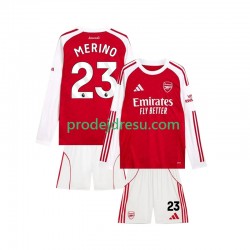 Arsenal Dresy Fotbal Merino 23 Dětský Domácí 2025-2026 Dlouhý rukáv