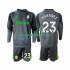 Aston Villa Dresy Fotbal Emiliano Martinez 23 Brankářské Dětský Domácí 2025-2026 Dlouhý rukáv