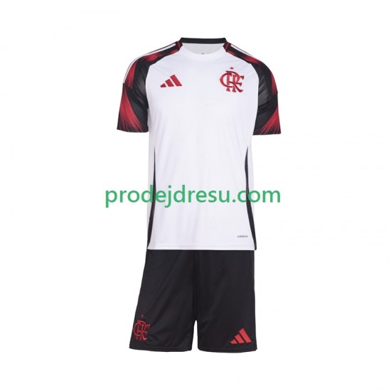 CR Flamengo Dresy Fotbal Dětský Venkovní 2025-2026 Krátký rukáv