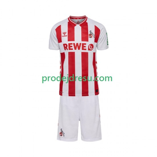 FC Köln Dresy Fotbal Dětský Domácí 2025-2026 Krátký rukáv
