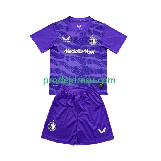 Feyenoord Rotterdam Dresy Fotbal Brankářské Dětský Alternativní 2025-2026 Krátký rukáv