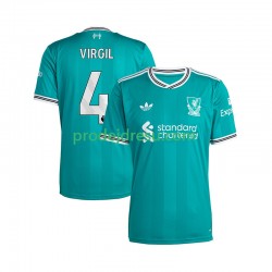 Liverpool Dresy Fotbal Virgil van Dijk 4 Muž Alternativní 2025-2026 Krátký rukáv
