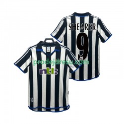 Newcastle United Dresy Fotbal SHEARER 9 2000 2001 Retro Muž Domácí Krátký rukáv